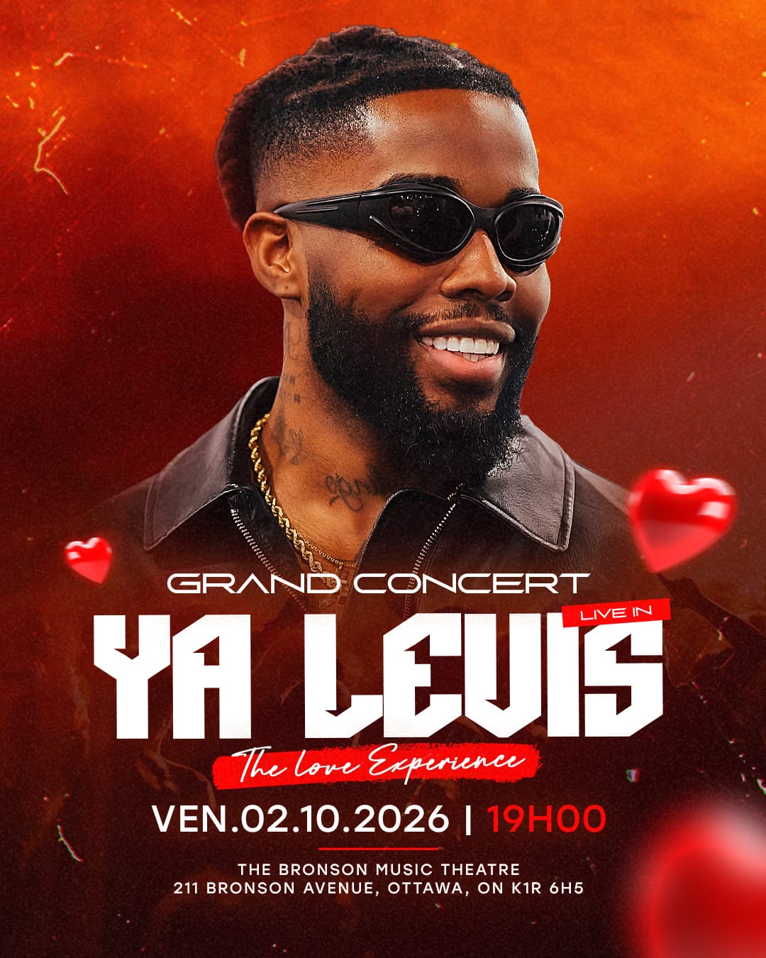 Affiche verticale du Grand Concert Ya Levis
